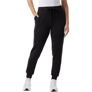 32 Degrees Heat Scuba Women's XL Joggers Hidden Zippered Pockets Black i1718